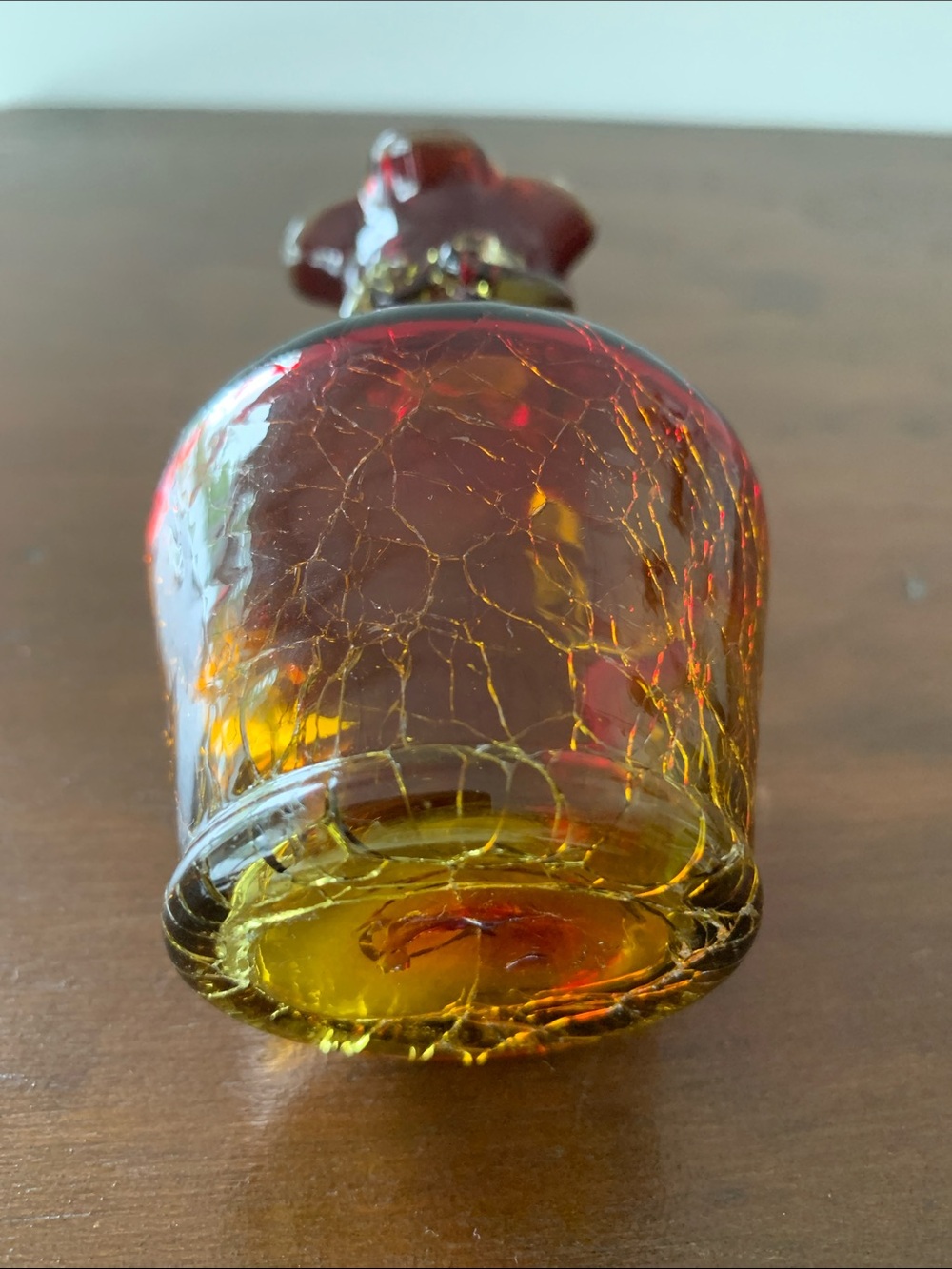 Crackle  Glass Vase - Picture 9 of 11